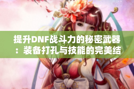 提升DNF战斗力的秘密武器：装备打孔与技能的完美结合