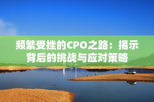 频繁受挫的CPO之路：揭示背后的挑战与应对策略