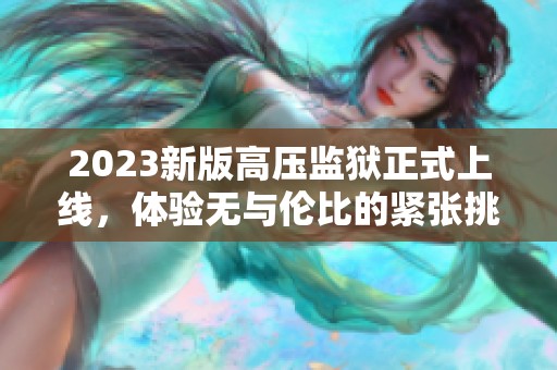 2023新版高压监狱正式上线，体验无与伦比的紧张挑战