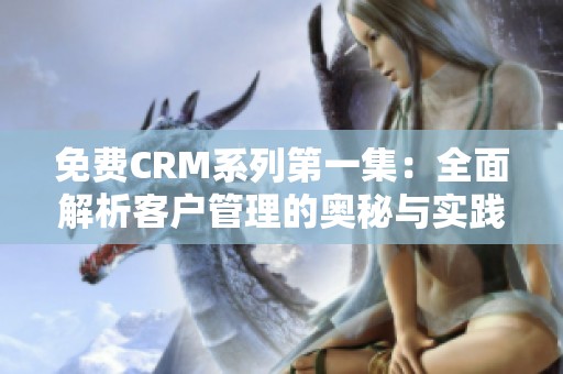 免费CRM系列第一集：全面解析客户管理的奥秘与实践