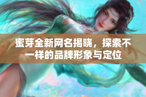 蜜芽全新网名揭晓，探索不一样的品牌形象与定位