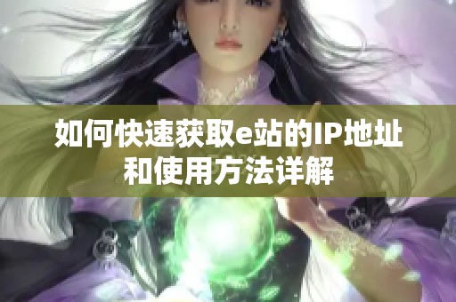 如何快速获取e站的IP地址和使用方法详解