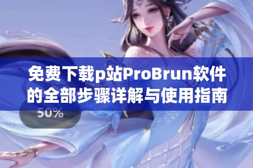 免费下载p站ProBrun软件的全部步骤详解与使用指南