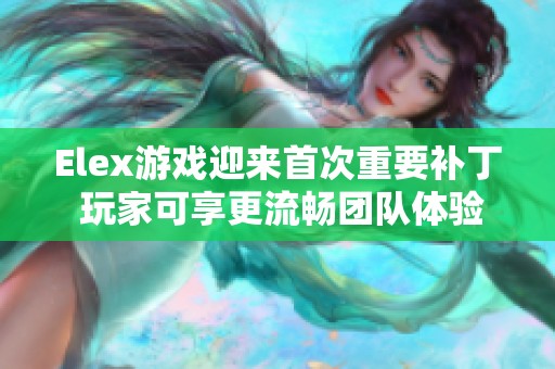Elex游戏迎来首次重要补丁 玩家可享更流畅团队体验