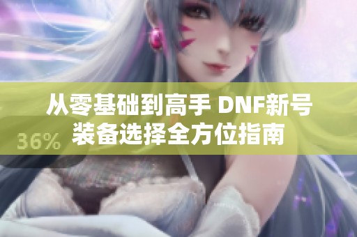从零基础到高手 DNF新号装备选择全方位指南